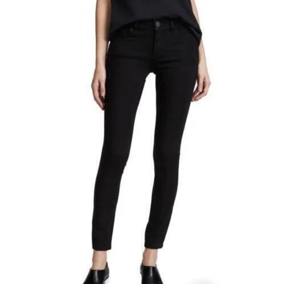 DL1961 Jeans Emma Power Legging Black Skinny Denim - Picture 3 of 11